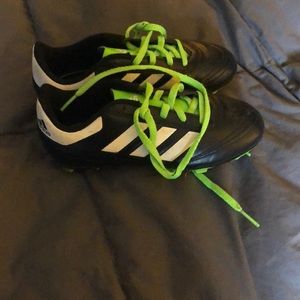 Worn for one soccer season Adidas soccer cleats